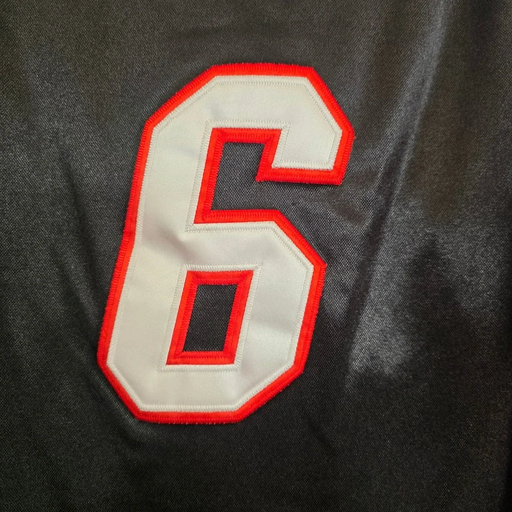 LeBron James Miami Heat Adidas Basketball Jersey‎ Mens Size 50 Black Red